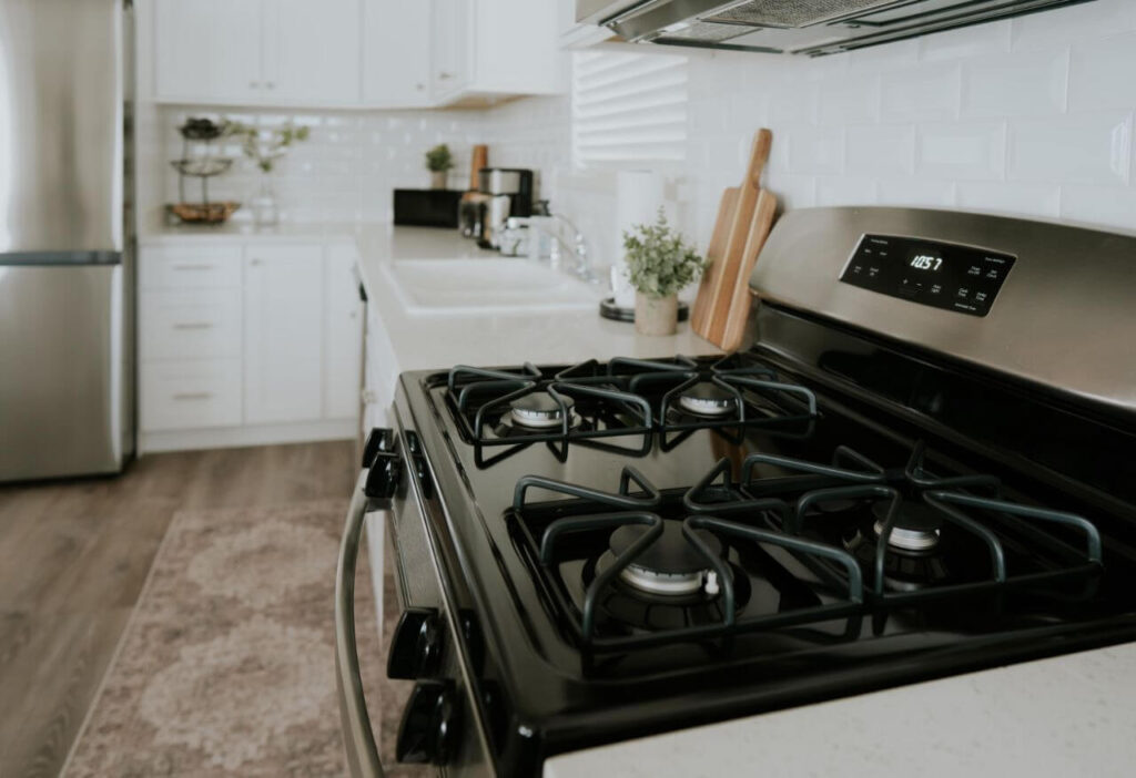 Stovetop in kitchen
